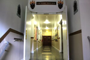 Cemetery Parking Lot Entrance Hallway