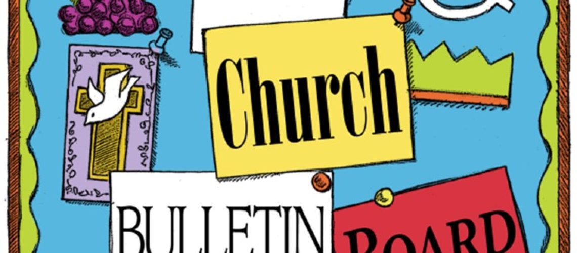 church bulletin board image